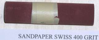 SWISS EMERY PAPER SANDPAPER 4 X 36 CLOTH BACK 400 GRT  