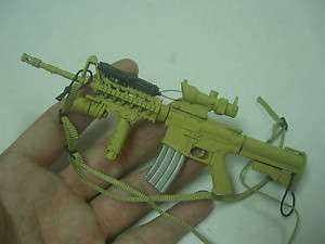 SCALE VERYHOT US DEVGRU desert M4 Weapon+sling toys  