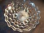 Crystal Bowl silver rimEALES 1779 ITALY 9X3.75 s3205a items in TOADYS 