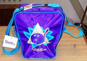 Quest Purple/Aqua Mini Tote Bowling Bag   