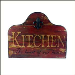    The heart of our home Kitchen Wooden Plaque