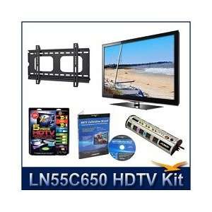Samsung LN55C650 55 1080p LCD TV, 120Hz Bundle w/ High Speed Cables 