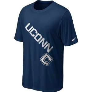 Connecticut Huskies Navy Nike Legend Max Out Dri FIT T Shirt  
