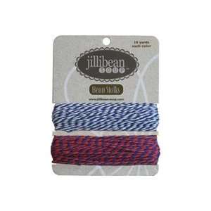   Soup Bean Stalks Twine 20yds navy/red & Navy 4 Pack