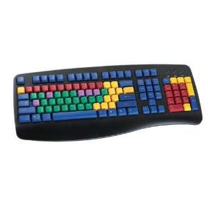  LearningBoard Black Color Coded Computer Keyboard For Kids 