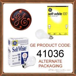 24~100 watt GE® Soft White Incandescent Light Bulbs  