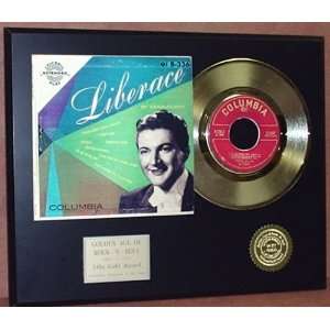  LIBERACE GOLD 45 RECORD PICTURE SLEEVE LIMITED EDITION 