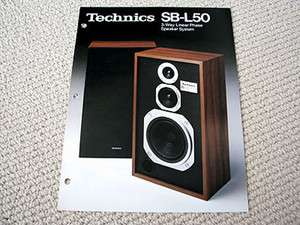 Technics SB L50 speaker brochure  