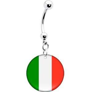 Italy Flag Belly Ring: Jewelry