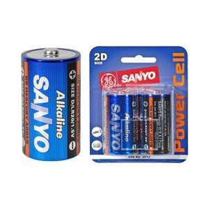  Sanyo Batteries SANYO D ALKALINE 2 PK (Batteries & Chargers 
