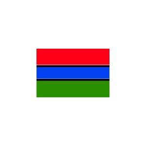  Gambia Flag, 4 x 6, Endura Gloss