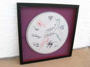 2002 OZZFEST SIGNED AUTOGRAPHED DRUM HEAD FRAMED NICE  