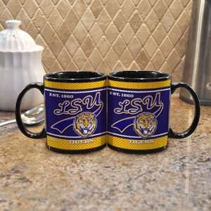  LSU Tigers NCAA 11oz. Black Vault Mug (Single Mug): Sports 