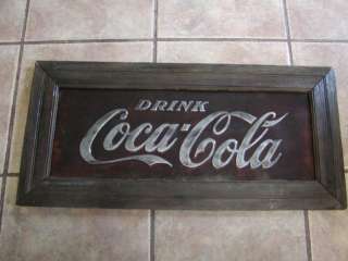 Vintage Coca Cola Sign > Antique Coke Old Framed Signs  