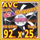 New AVC 92mm x 25mm Case Fan 3 Pin DS09225R12H 90mm