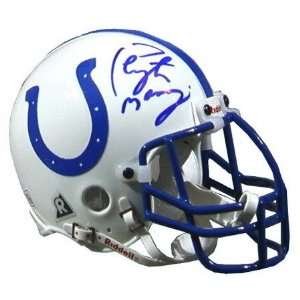 Peyton Manning Indianapolis Colts Autographed Mini Helmet:  