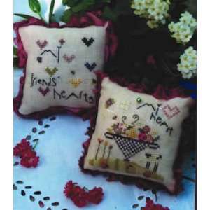  Our Hearts Pincushion Kit (cross stitch): Arts, Crafts 