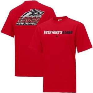    Nike New Mexico Lobos Red Rush the Field T shirt