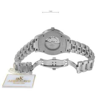 ADEE KAYE AUTOMATIC DAY DATE WATCH MSRP $800.00  