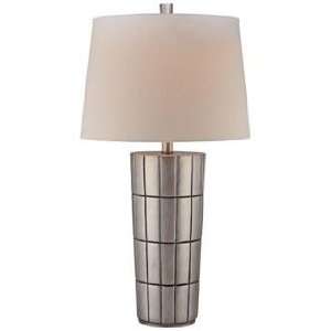    Ambience Collection Silver Cylinder Table Lamp: Home Improvement