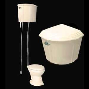   China, Ceramic Corner High Tank Round Toilet L pipe: Home & Kitchen