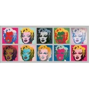  52.7W by 22H  Marilyn Monroe   1967 (Tableau) CANVAS Edge #6 