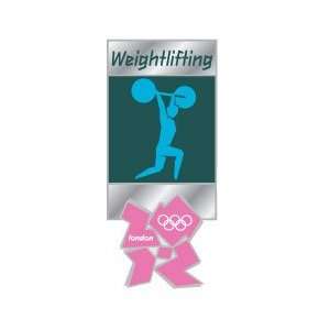  London 2012 Olympics Weightlifting Pictogram Pin Sports 