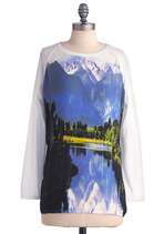 Remember Your Dreamscapes Top in Blue