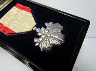 JAPANESE WW2 WAR MEDAL SILVER RISING SUN 8th Class NAVY ARMY WWII 