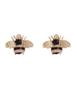 Cream (Cream) Bee Stud Earrings  253301113  New Look