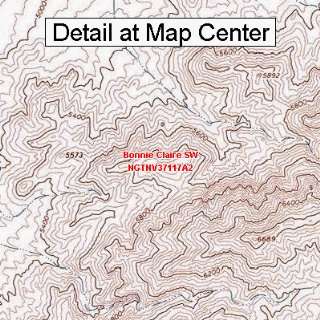 USGS Topographic Quadrangle Map   Bonnie Claire SW, Nevada (Folded 