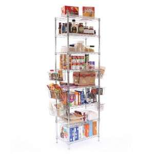   Shelf Kitchen Pantry Storage Unit with 6 Side Baskets