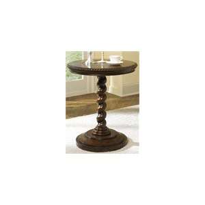  Hammary Hidden Treasures Distressed Round End Table with 