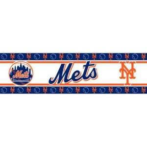 New York Mets 1 Roll 15ft Wall Paper Border  Sports 