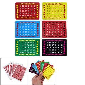  Como 6 Pcs Magic Learning Guess Number Colors Paper Card: Toys & Games