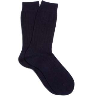 Home > Accessories > Socks > Casual socks > Ribbed Cashmere 