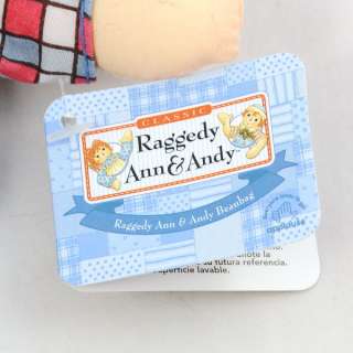 Raggedy Ann & Andy Beanbag Plush Stuffed Doll 18cm 7  