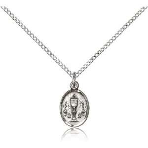  Sterling Silver Chalice Pendant Jewelry