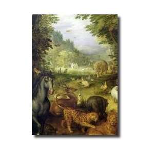 Earth Or The Earthly Paradise Detail Of Animals 160708 Giclee Print 
