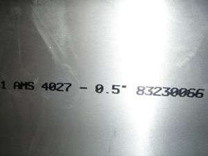 ALUMINUM SHEET PLATE 1/2 x 24 x 24 alloy 6061 T6  