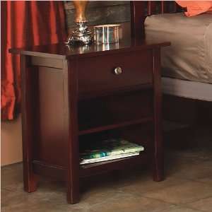 Modus Furniture Newport One Drawer Nightstand, Cordovan:  