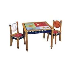 Guidecraft Playoffs Table & Chairs Set Furniture & Decor