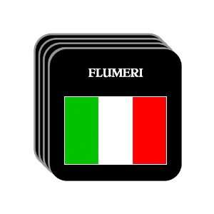  Italy   FLUMERI Set of 4 Mini Mousepad Coasters 