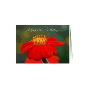  Mexican Sunflower, Happy 40th Birthday Card: Toys & Games