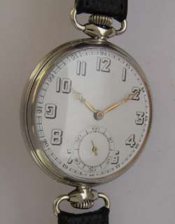 Early WW1 Junghans Antique German Wrist Watch With Lovely Dial PERFECT 