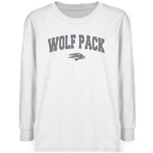 Nevada Wolf Pack Youth White Logo Arch T shirt  Sports 