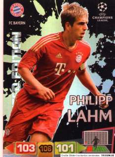 Lahm Bayern München LIMITIERT Adrenalyn XL Champions League CL 2011 