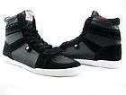   Religion Jay Hi Black Leather Suede Perforated Mens Sneakers Shoes
