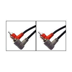   to Dual Right Angle RCA (Male) Cable, 6ft (CRA 202RR) 