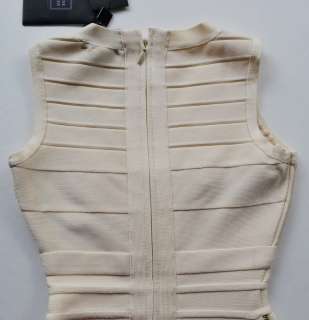 Herve Leger Lorelei Zipper Bandage Panel Dress US XXS P 0 2 NWT 